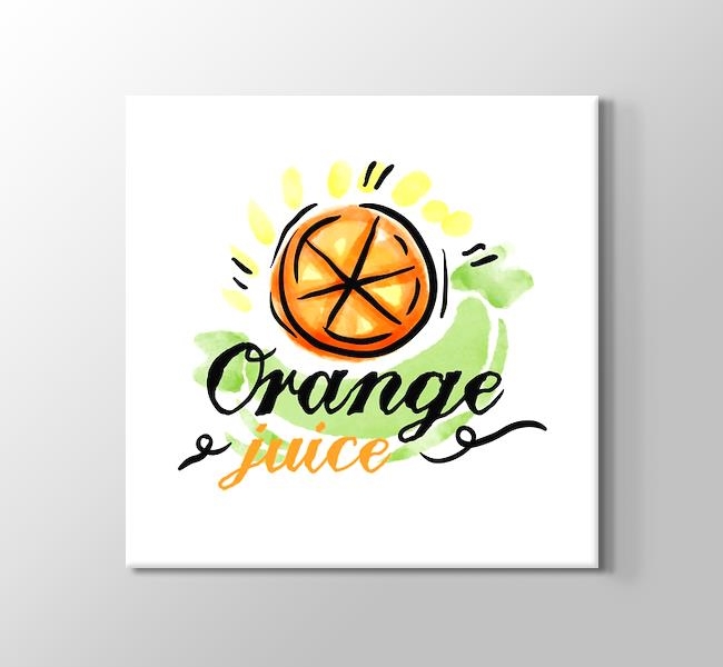  Portakal Suyu - Orange Juice - Sulu Boya Deseni