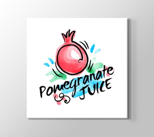  Nar Suyu - Pomegranate Juice - Sulu Boya Deseni