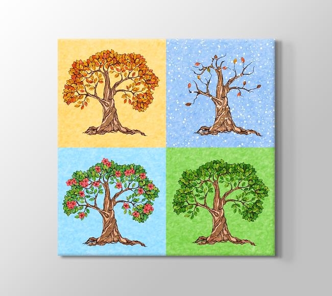  Bir Ağacın 4 Mevsimi Çizgisel Seri