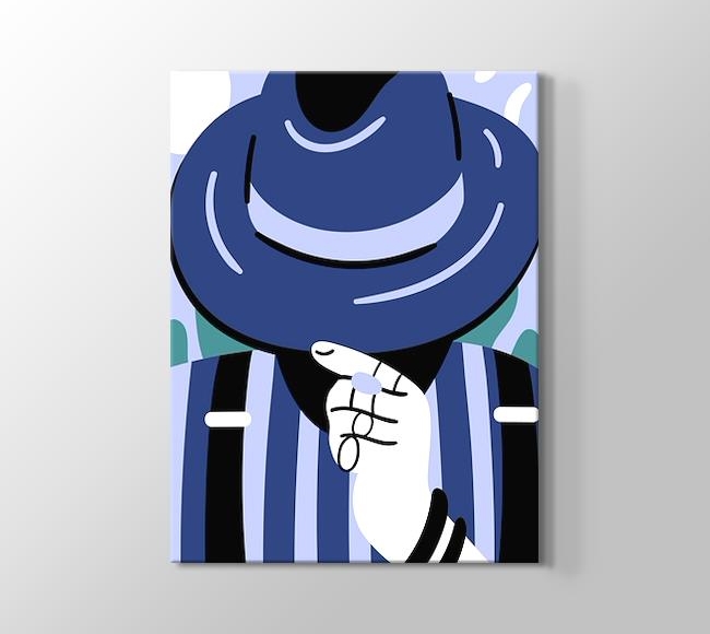  Mavi Şapkalı Sakallı Adam - 3