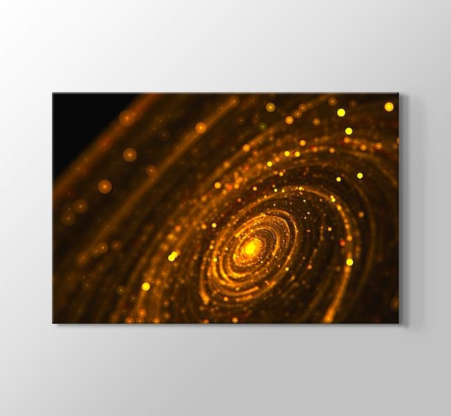  Altın Parçacıkların Oluşturduğu Spiral Fon