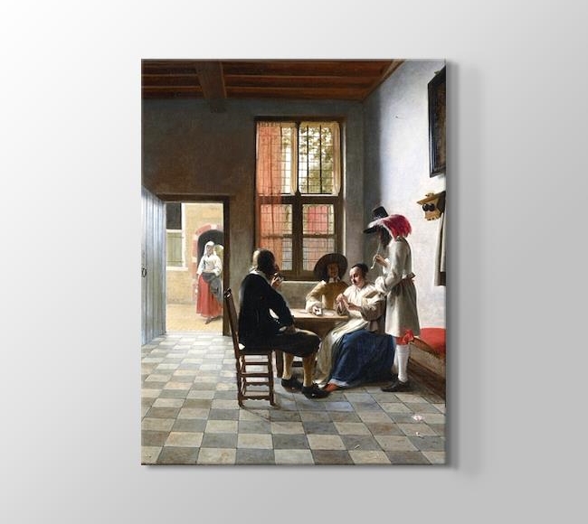  Pieter de Hooch Cardplayers in a Sunlit Room