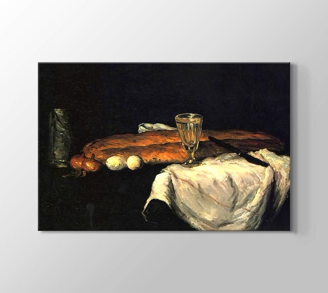  Paul Cezanne Le pain et les oeufs - Still Life with Bread and Eggs