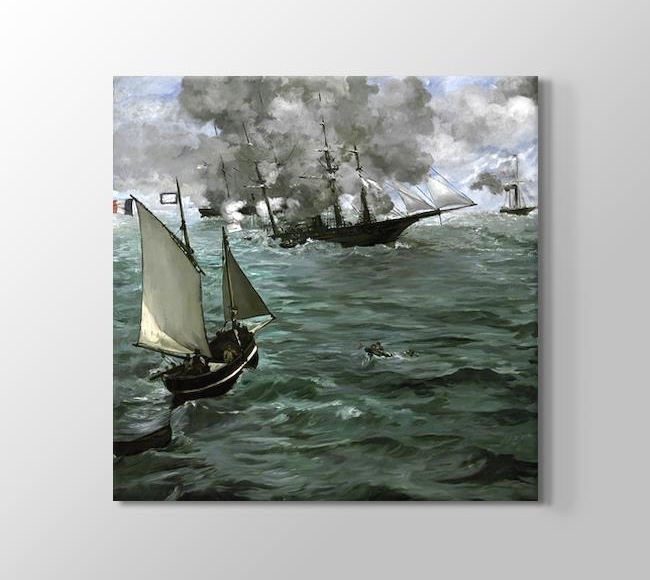  Edouard Manet The Battle of the U S S  Kearsarge and the C S S  Alabama