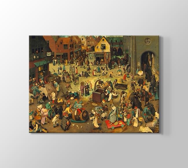  Pieter Brueghel The Fight between Carnival and Lent - Karnaval ve Perhiz Arasındaki Savaş