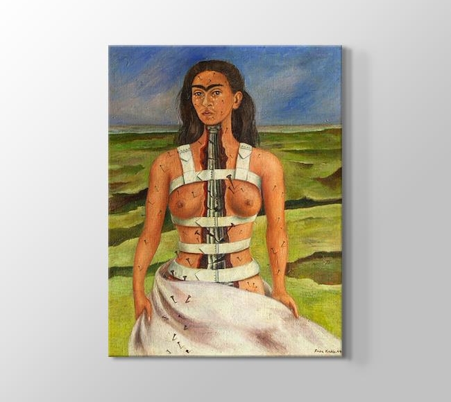  Frida Kahlo The Broken Column - Kırık Sütun - Kırık Omurga