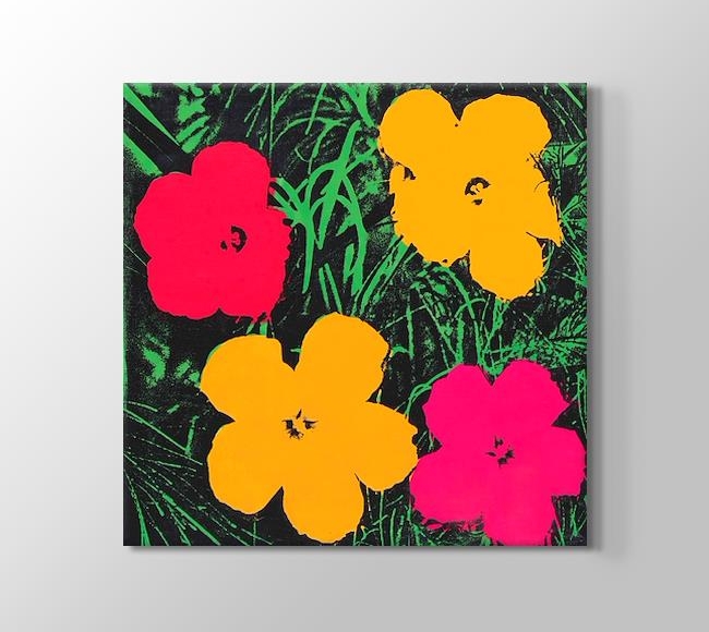  Andy Warhol Flowers - Renkli Çiçekler