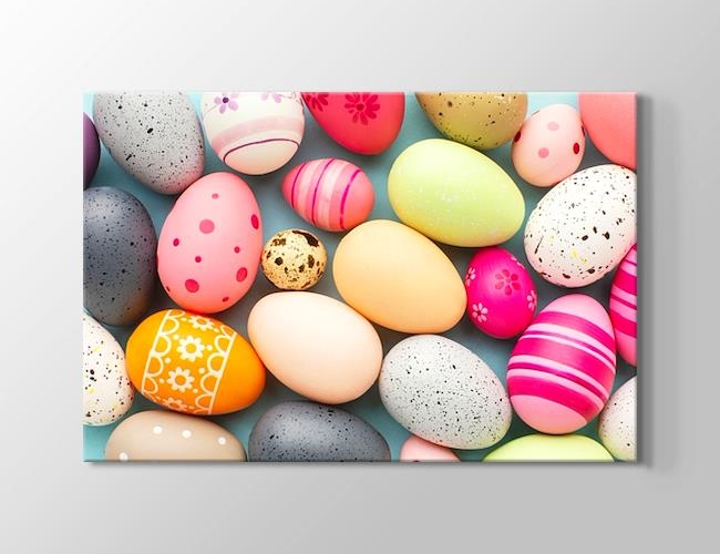  Rengarenk ve Farklı Desenlerde Paskalya Yumurtaları