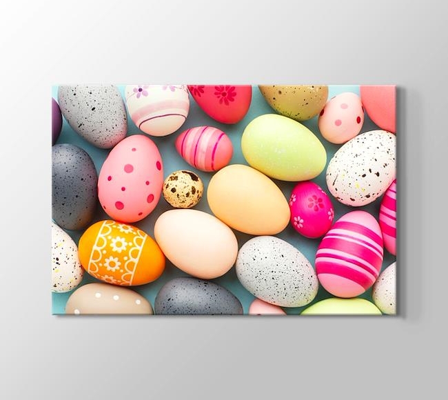  Rengarenk ve Farklı Desenlerde Paskalya Yumurtaları