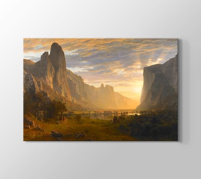  Albert Bierstadt Looking Down Yosemite Valley, California