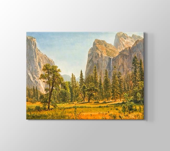  Albert Bierstadt Bridal Veil Falls, Yosemite Valley, California