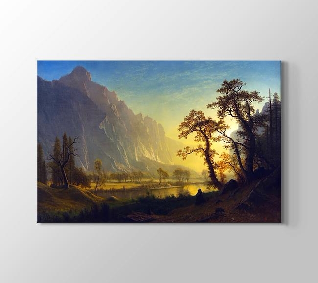  Albert Bierstadt Sunrise, Yosemite Valley - Natural