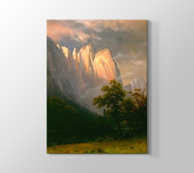  Albert Bierstadt Cathedral Rock, Yosemite
