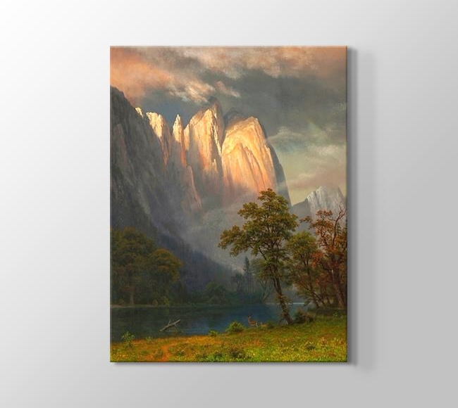  Albert Bierstadt Cathedral Rocks, Yosemite