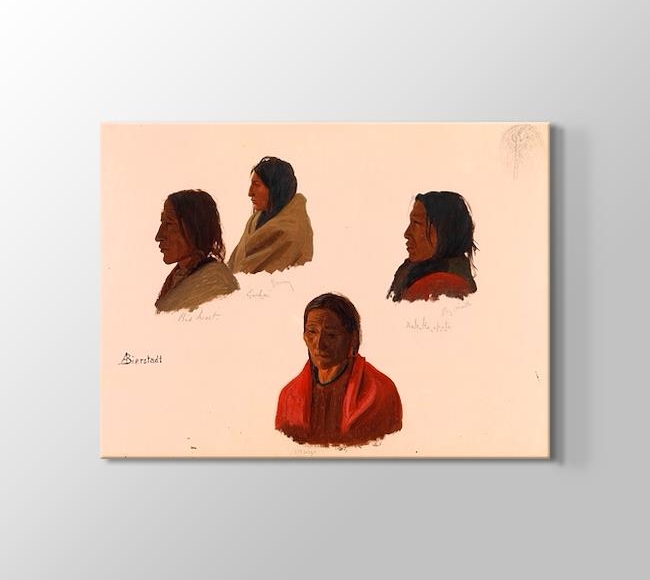  Albert Bierstadt Studies of Indian Chiefs Made at Fort Laramie