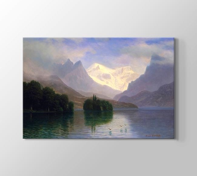  Albert Bierstadt Mountain Scene