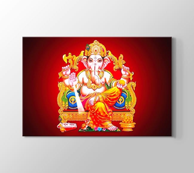  Hint Mitolojisi - Tahtındaki Ganesh