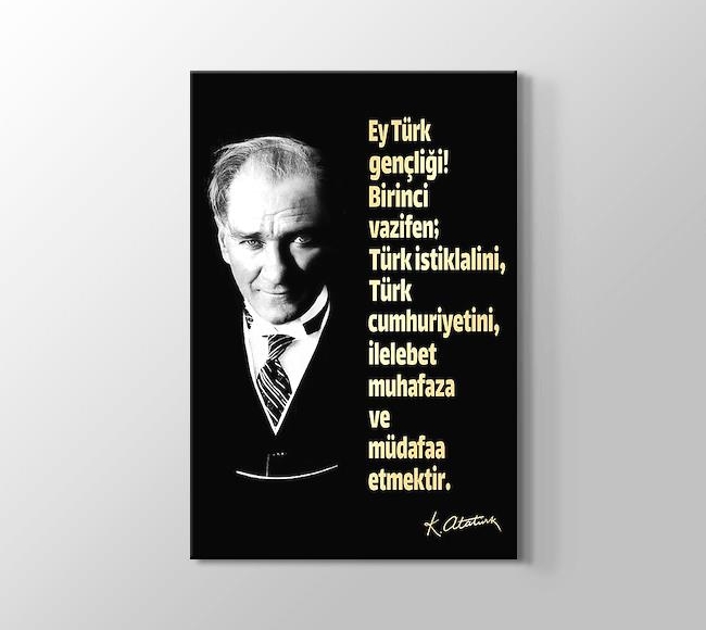  Atatürk'ün Gençliğe Hitabesi ve İmzası