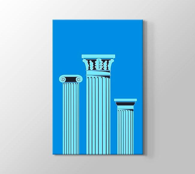  Mavi Antik Roma Afişi