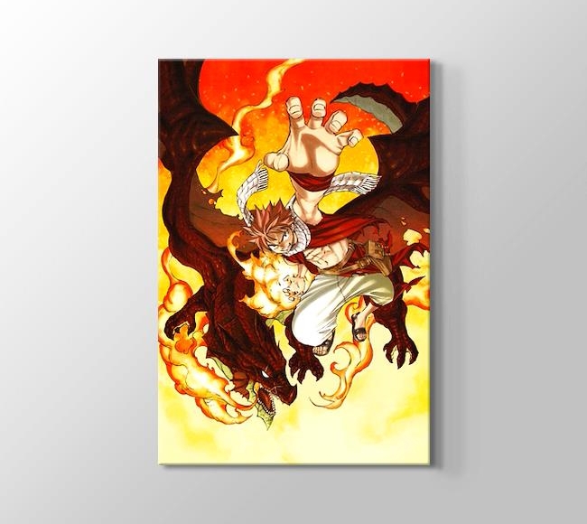  Alevler İçinde Natsu ve Ejderha - Fairy Tail