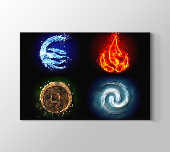  Avatar Son Hava Bükücü - 4 Element Sembolleri