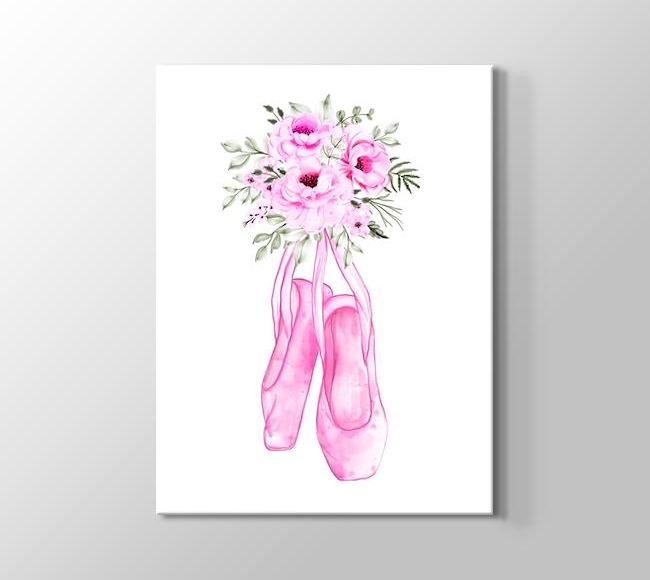  Pembe Balerin Ayakkabıları ve Çiçekler - 3