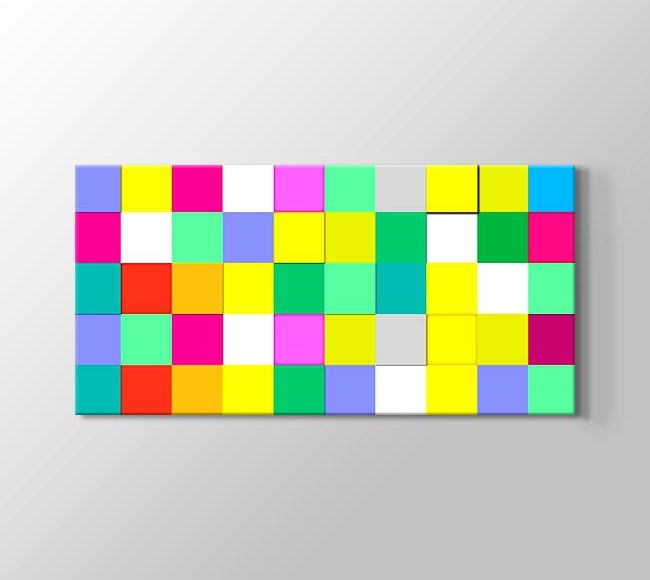  Renkli Mozaik Desen
