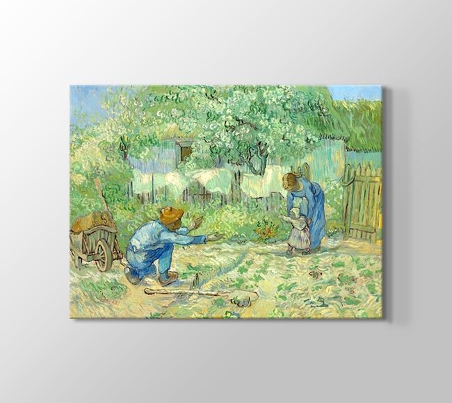  Vincent van Gogh First Steps, after Millet