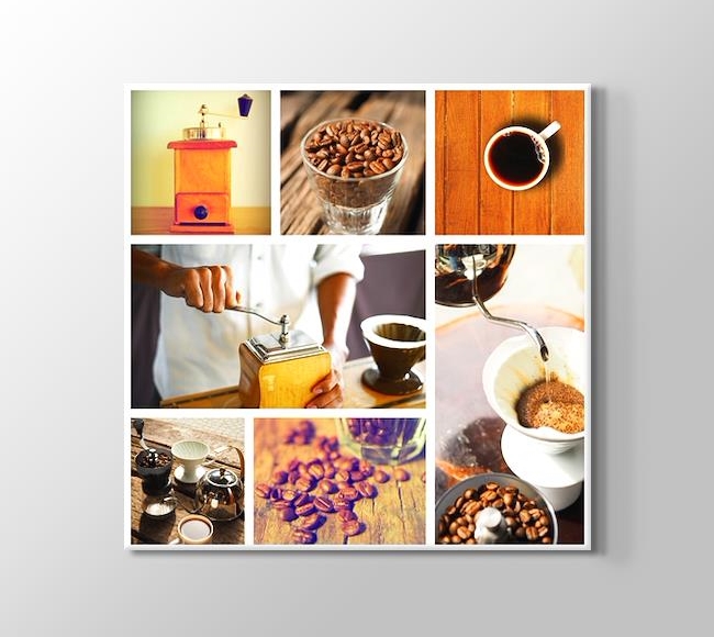  Kahve Üretiminin Evreleri - Mozaik Kolaj