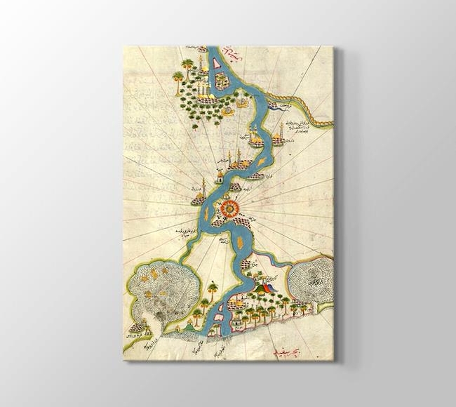  Piri Reis Güney Halicinden Nil Nehri Haritası