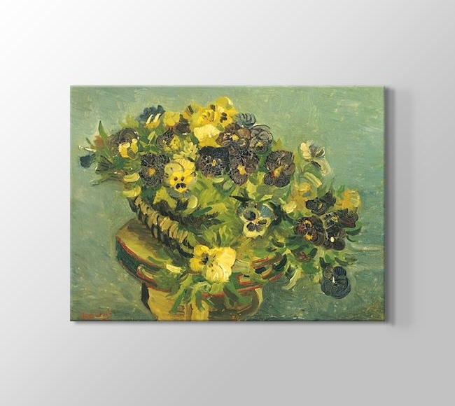  Vincent van Gogh Basket of pansies - Mand met viooltjes