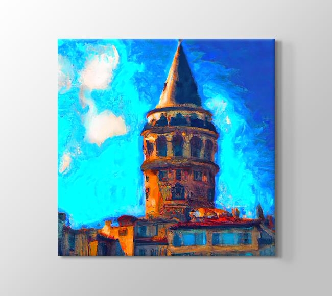  Thart Galata Kulesi - Mavi Gökyüzü