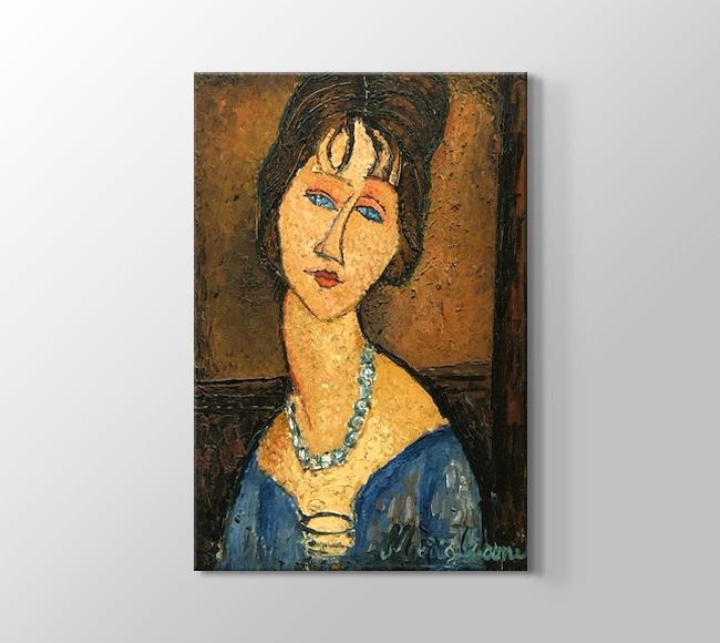  Amedeo Modigliani Jeanne Hebuterne with Necklace
