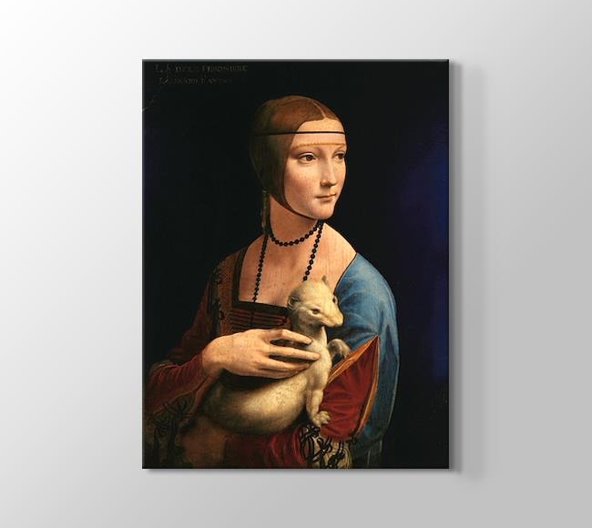  Leonardo da Vinci Lady with an Ermine - Kakımlı Kadın