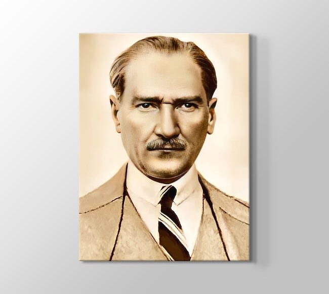  Atatürk Takım Elbiseli - Medeniyet öyle bir ışıktır ki, ona kayıtsız olanları yakar, mahveder