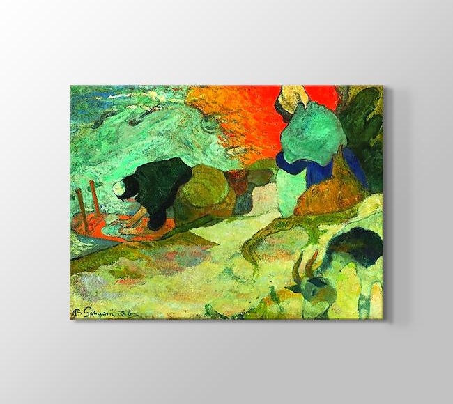  Paul Gauguin Laveuses a Arles - Washerwomen in Arles