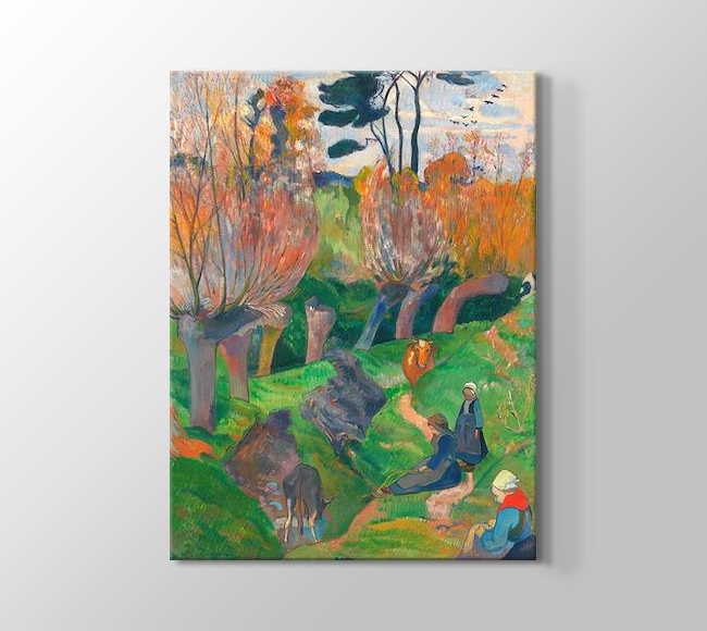  Paul Gauguin Bretagnelandskap med kuer
