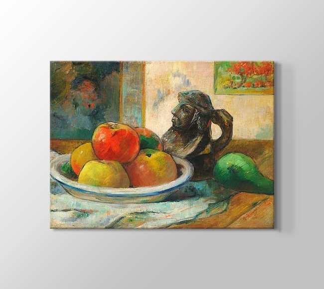  Paul Gauguin Still Life with Apples, a Pear, and a Ceramic Portrait Jug