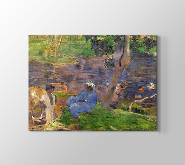  Paul Gauguin On the Banks of the River at Martinique