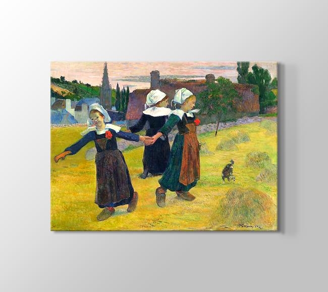  Paul Gauguin Breton Girls Dancing, Pont-Aven