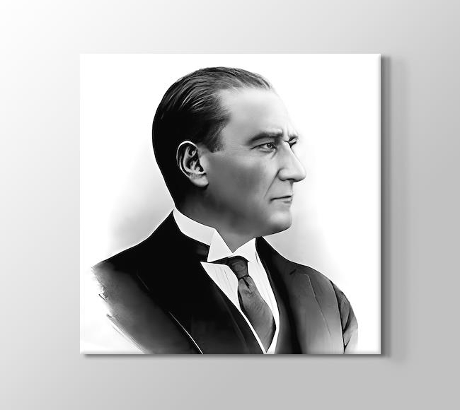  Atatürk - Siyah Beyaz - Çizgisel Seri