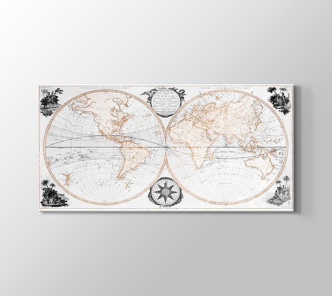  Eski Dünya Atlası - Dünya Haritası