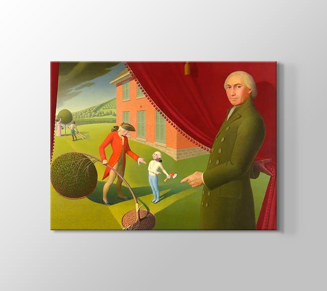  Grant Wood Parson Weems' Fable