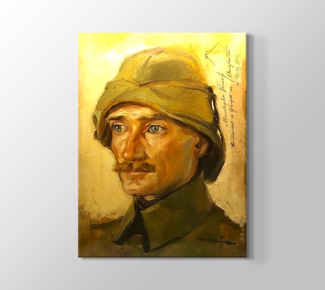  Vilhelm Victor Krausz Mustafa Kemal Atatürk'ün ilk portresi - 1916, Anafartalar