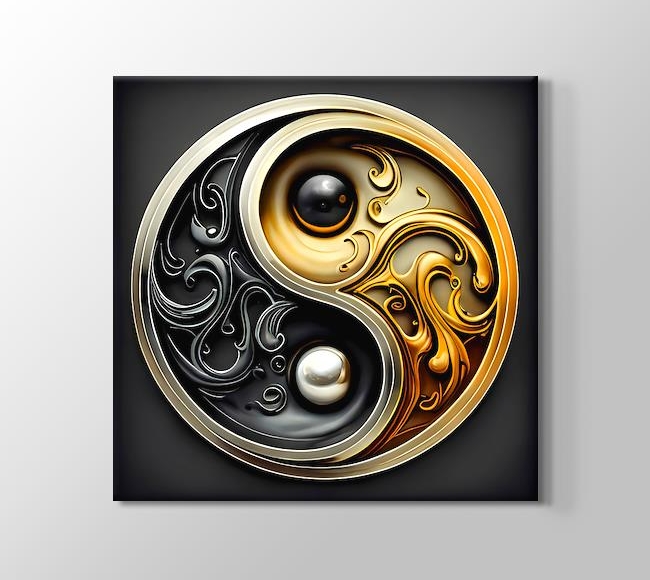  Thart Yin Yang - Altın ve Gümüş