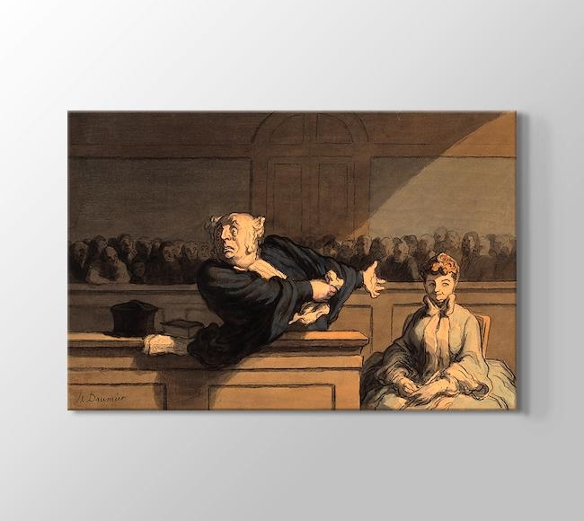  Honore Daumier Le Defenseur - Counsel for the Defense