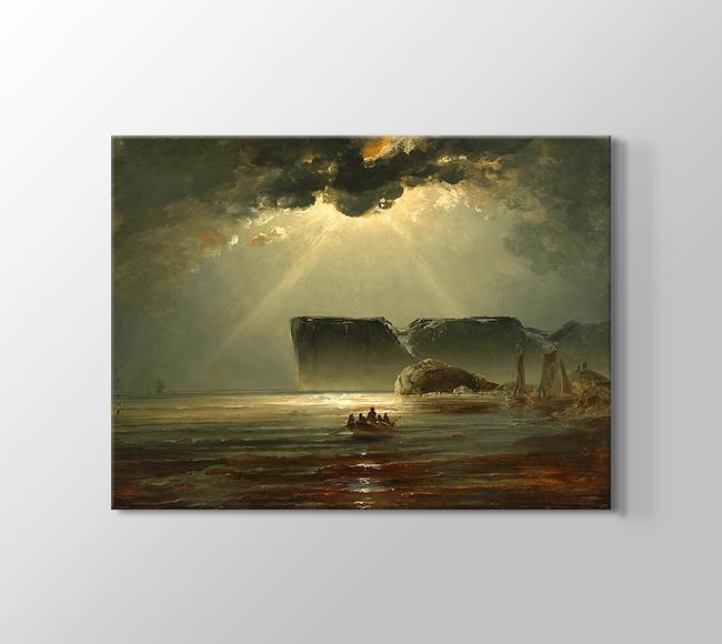  Peder Balke The North Cape by Moonlight - Ay Işığında Kuzey Burnu, 1848