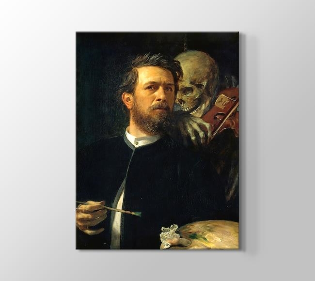  Arnold Böcklin Self-Portrait with Death Playing the Fiddle