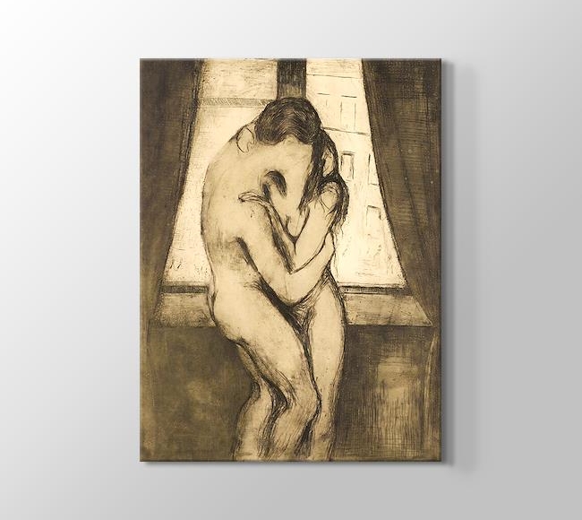  Edvard Munch The Kiss - 1895 - Drypoint