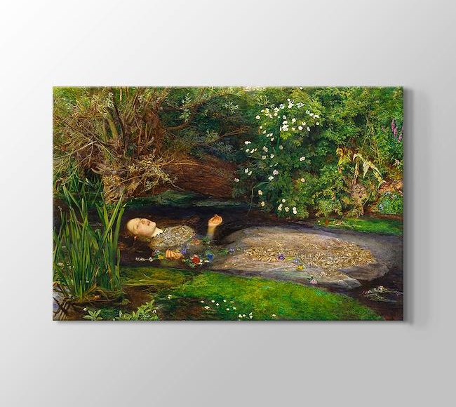 Ophelia - 1851 - Kanvas Tablosu